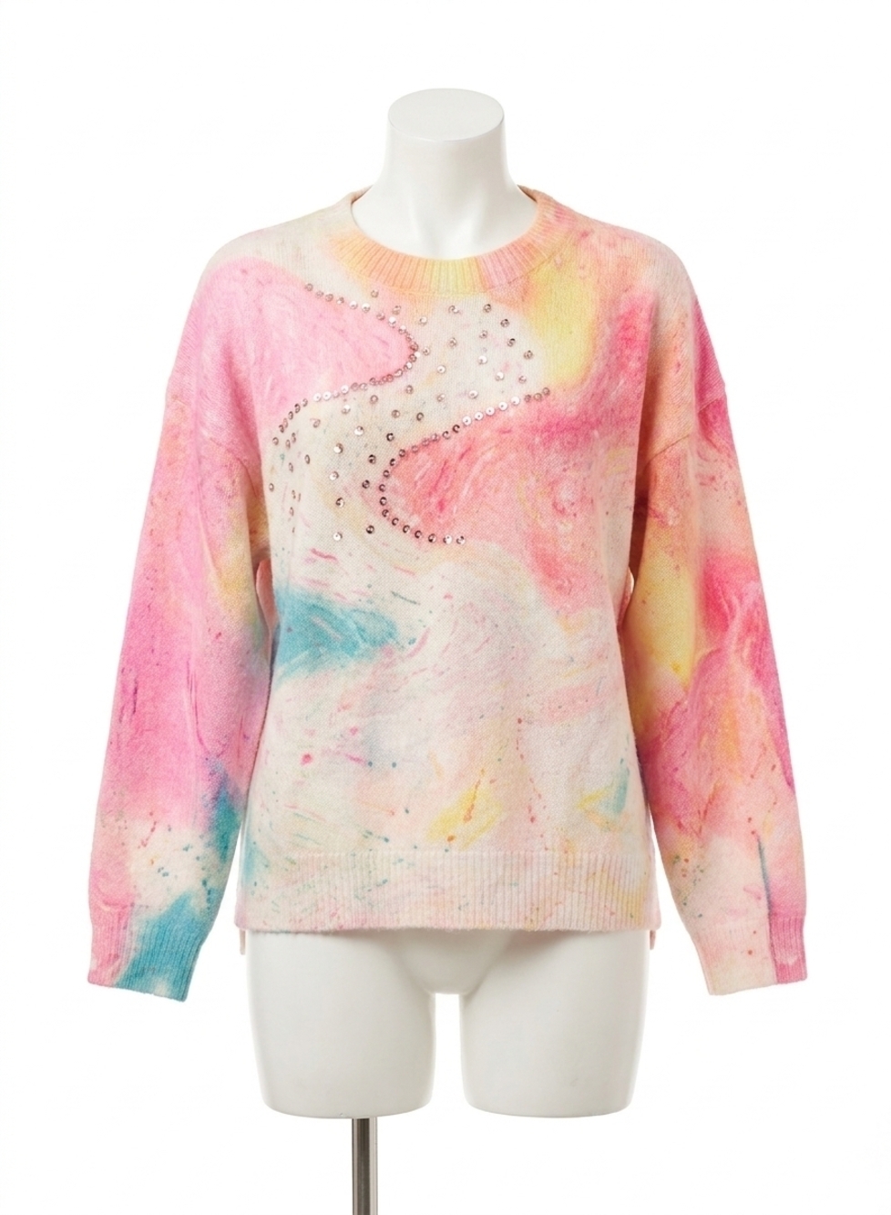NEW DAVI & DANI watercolor whisper sweater in multi